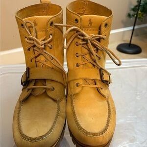 Ralph Lauren Light Brown Leather Men's Boots